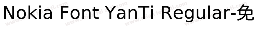 Nokia Font YanTi Regular字体转换